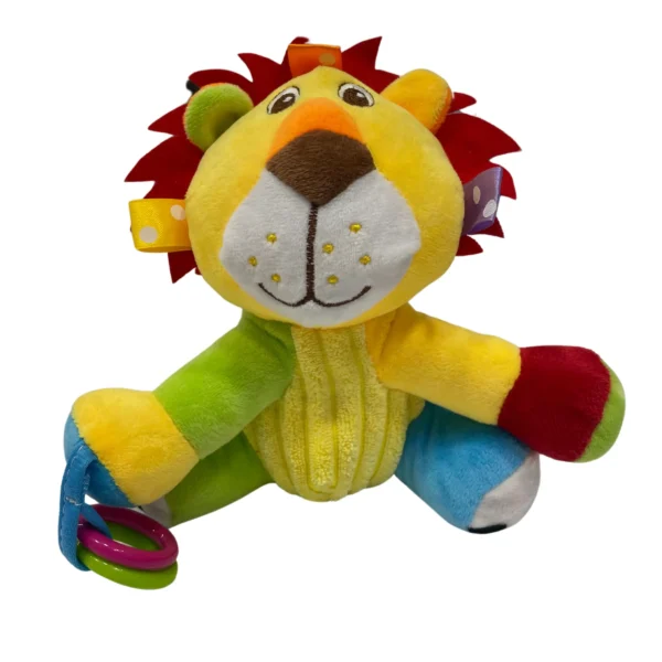 Sonajero peluche musical con llama dientes - León