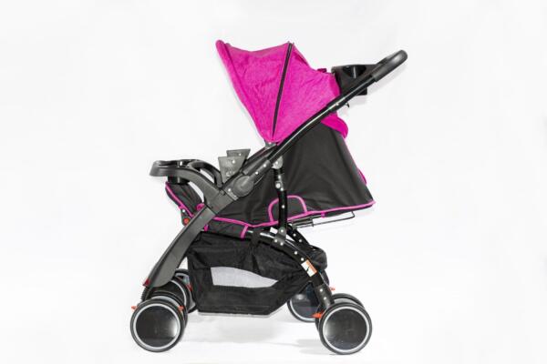 Coche Para Bebé + Silla Para Carro Fucsia - Imagen 3